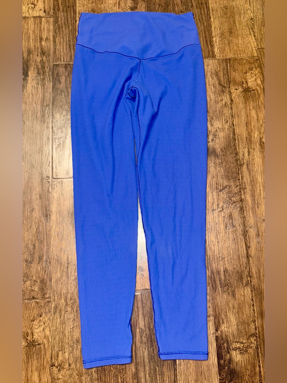 Offline by Aerie Ribbed Real Me Xtra 7/8 Blue long inseam leggings size L